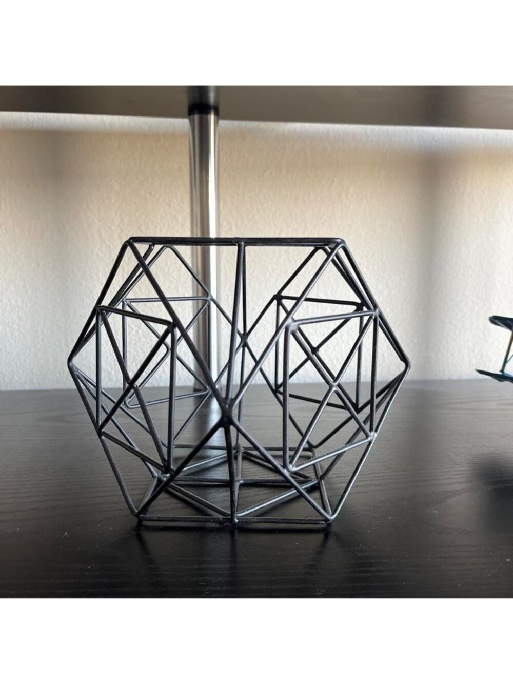 Black geometric wireframe decor #geometric #minimalist